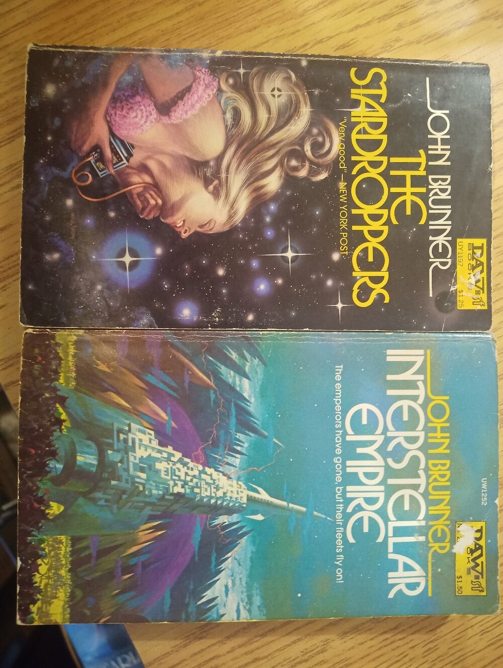 2 Book Lot: John Brunner: The Stardroppers & Interstellar Empire